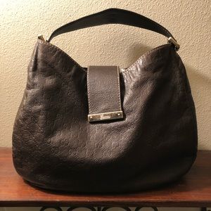 Brown Guccisima Shoulder Bag